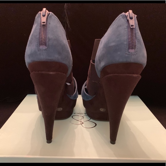 JS by JESSICA Suede Platforms, Size 9 - Picture 5 of 6